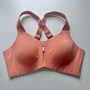 Knix Catalyst Front Zip Sports Bra Pink Ginger